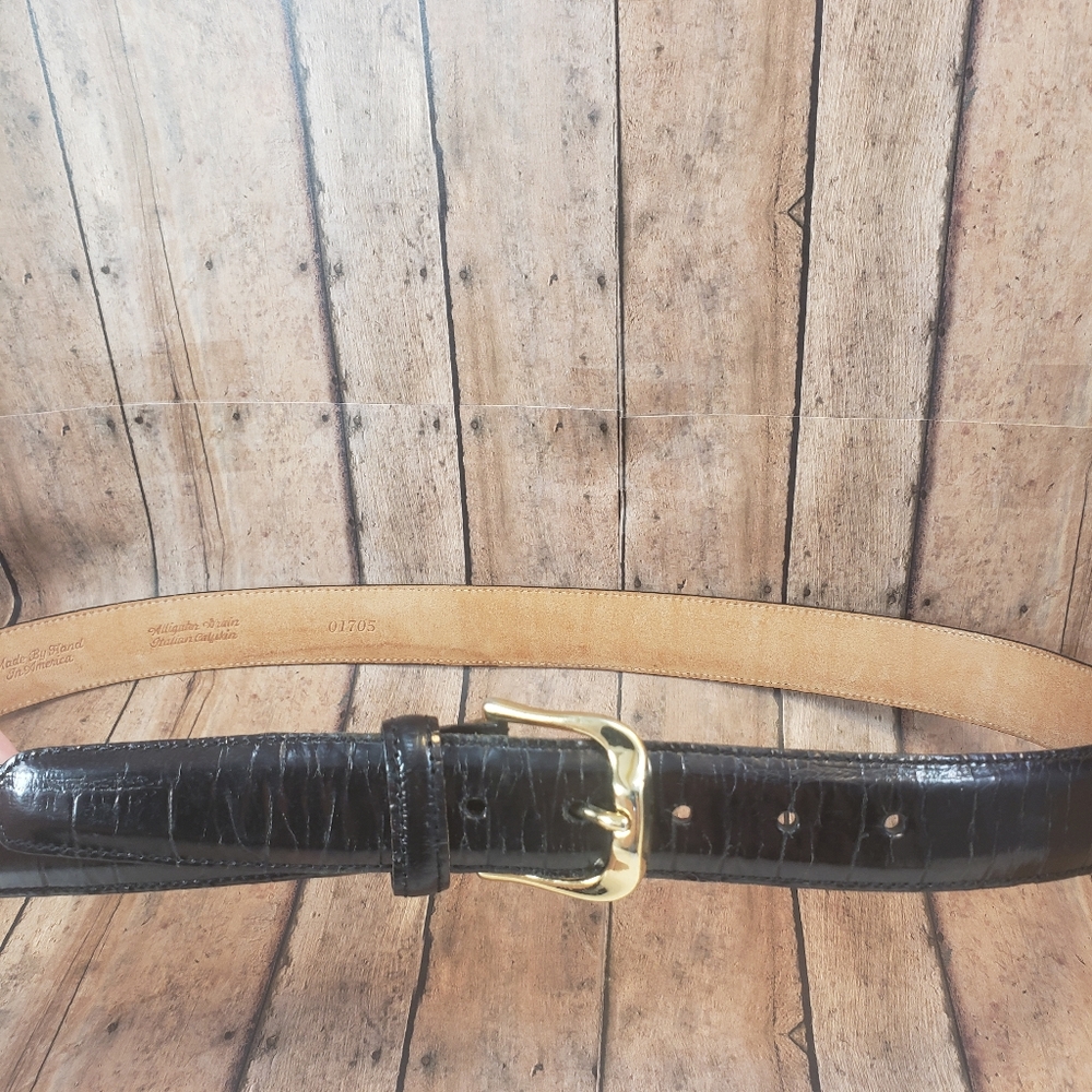 Like New Martin Dingman Italian Calfskin Belt